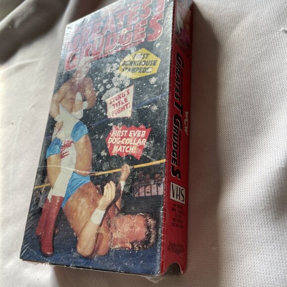 WCW "Greatest Grudges" VHS Wrestling Tape Sealed Rare Classic Matches Retro Coll - Picture 3 of 12